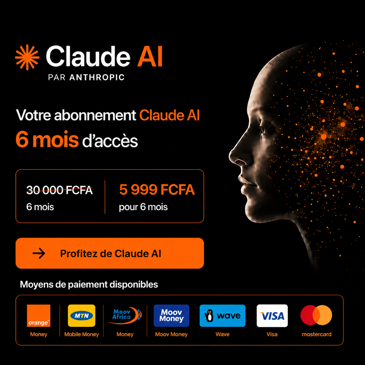 Abonnement Claude AI -6mois