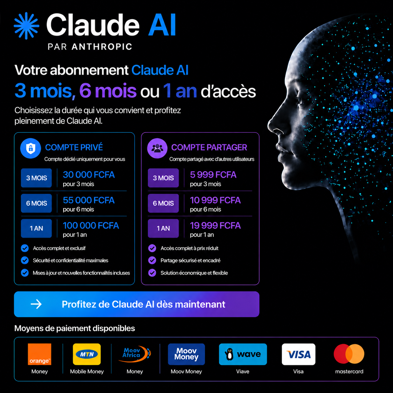 Abonnement Claude AI 