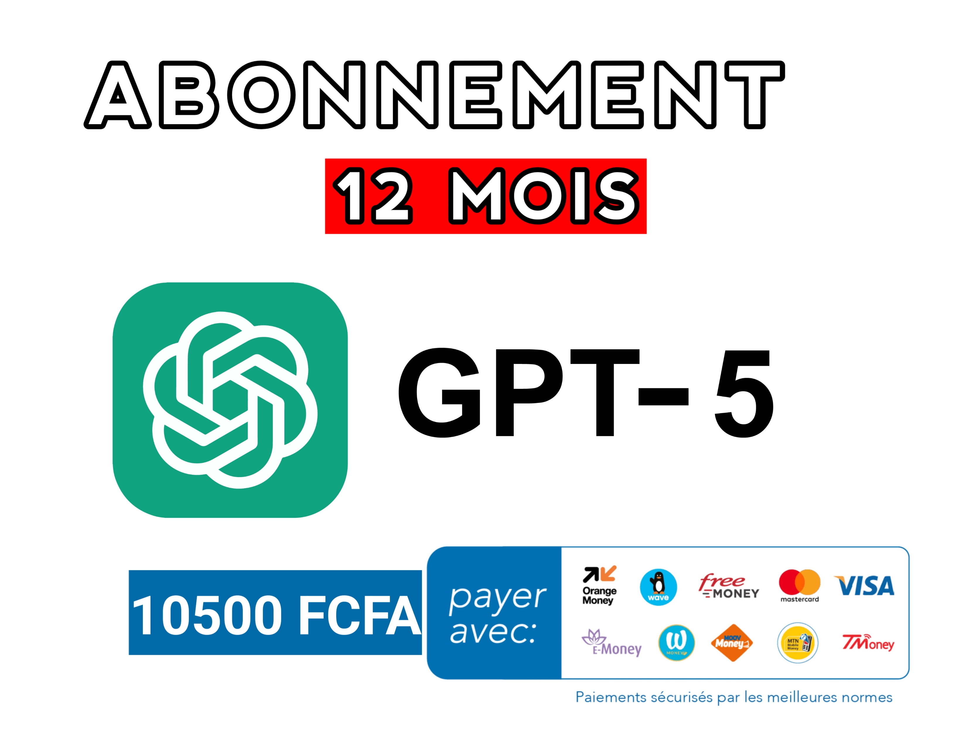 Abonnement CHATGPT 5 PRO 