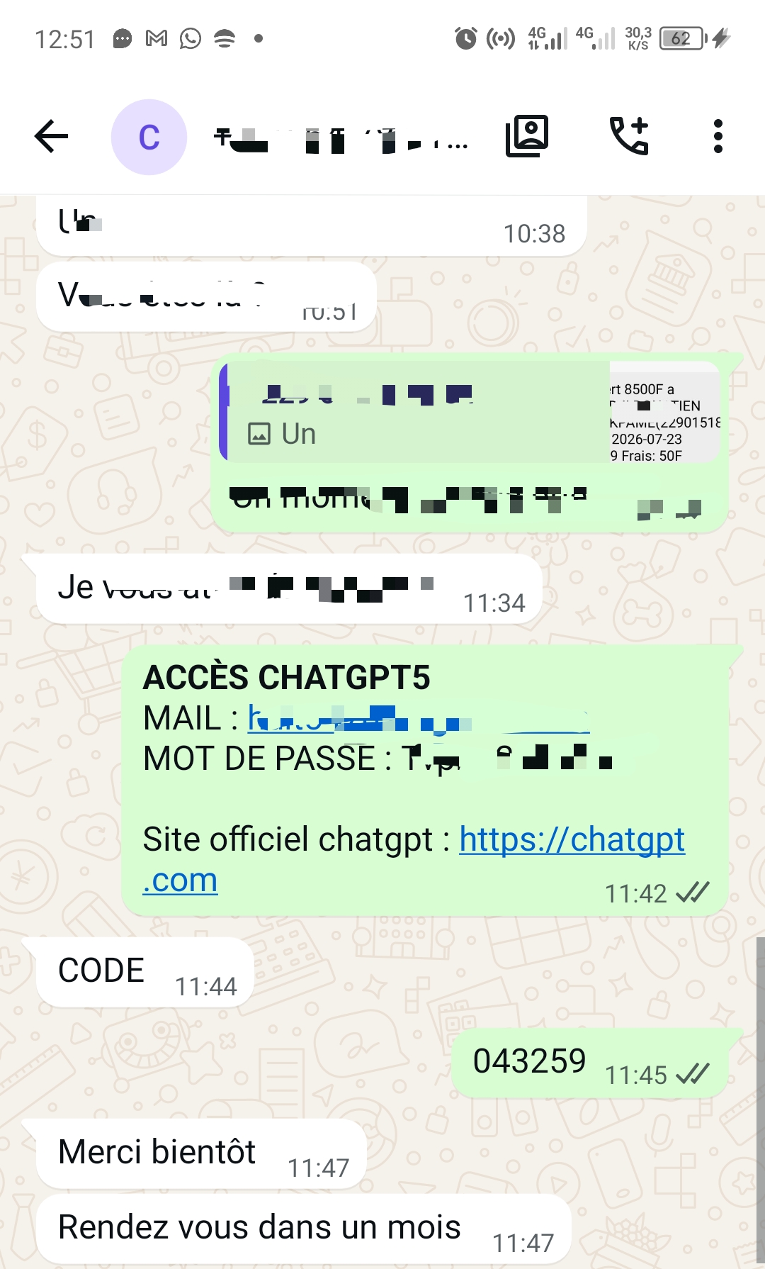Preuve de paiement