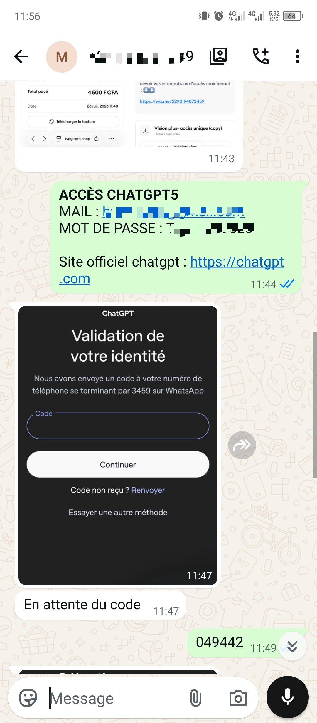 Preuve de paiement